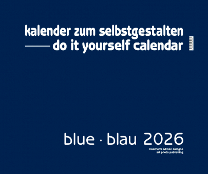 BLUE . BLAU BLANKOKALENDER . DIY . BASTEL . SELBSTGESTALTEN